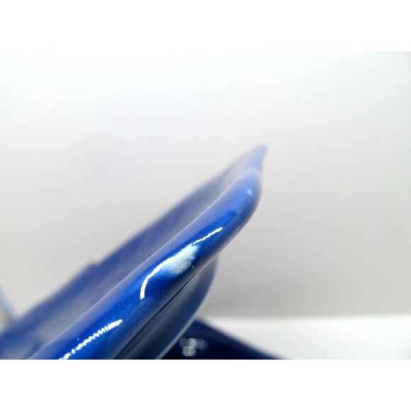 Home Studio Coastal Collection Blue 10 X 9" Fish Shaped Dinner Plates set of 2 - Picture 9 of 12